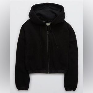 Aerie Full Zip Sherpa Hoodie